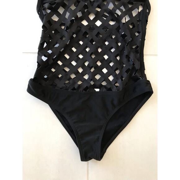 Current Mood Swim Tank Swimsuit One Piece Laser Cut Swimwear - Picture 3 of 9